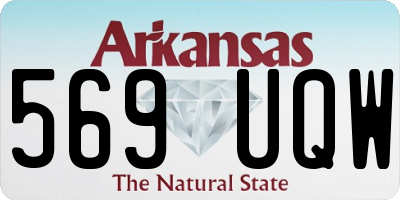 AR license plate 569UQW