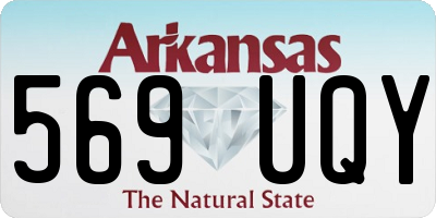 AR license plate 569UQY