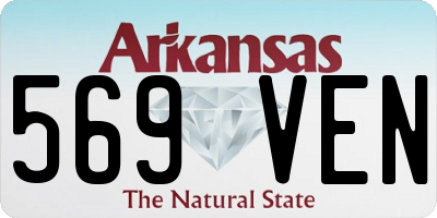 AR license plate 569VEN