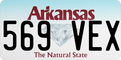 AR license plate 569VEX