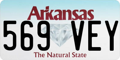 AR license plate 569VEY