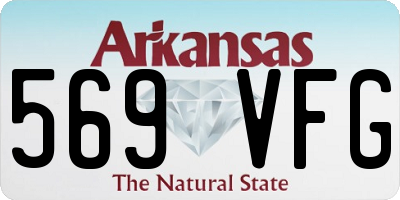 AR license plate 569VFG