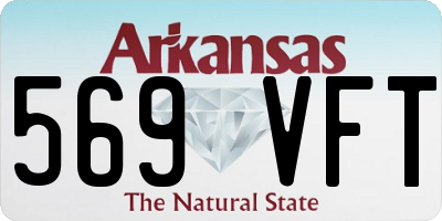 AR license plate 569VFT