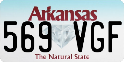 AR license plate 569VGF