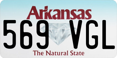 AR license plate 569VGL