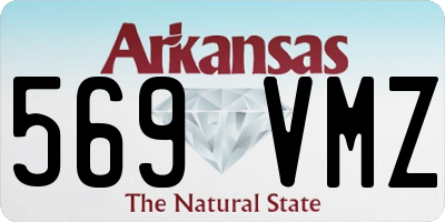 AR license plate 569VMZ
