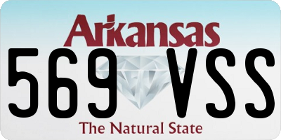 AR license plate 569VSS
