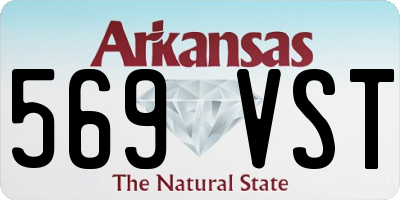 AR license plate 569VST