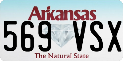 AR license plate 569VSX
