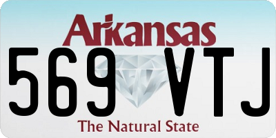 AR license plate 569VTJ