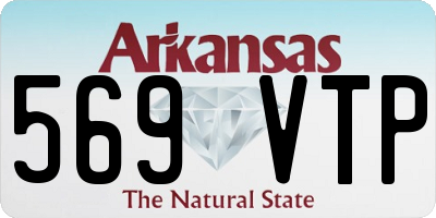 AR license plate 569VTP