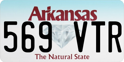 AR license plate 569VTR