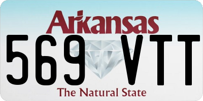 AR license plate 569VTT