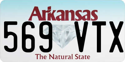 AR license plate 569VTX