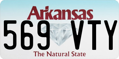 AR license plate 569VTY