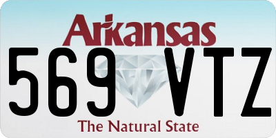 AR license plate 569VTZ