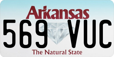 AR license plate 569VUC