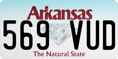 AR license plate 569VUD