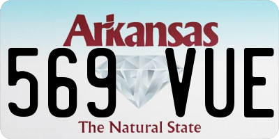 AR license plate 569VUE