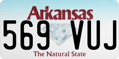 AR license plate 569VUJ