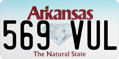 AR license plate 569VUL