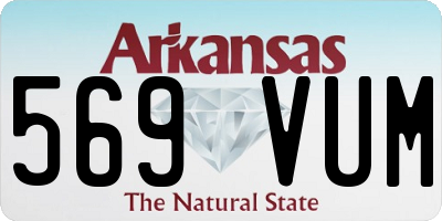 AR license plate 569VUM