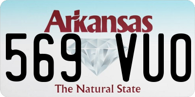 AR license plate 569VUO