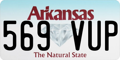 AR license plate 569VUP