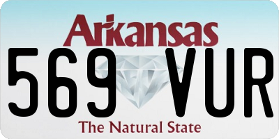 AR license plate 569VUR