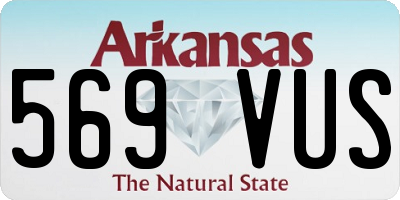 AR license plate 569VUS