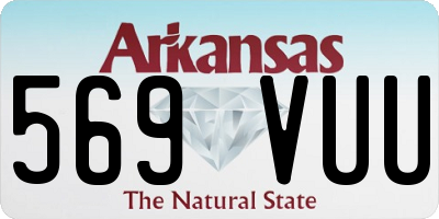 AR license plate 569VUU