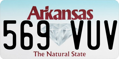 AR license plate 569VUV