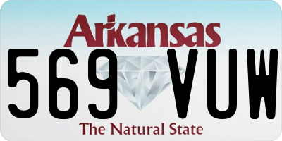 AR license plate 569VUW