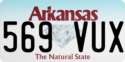 AR license plate 569VUX