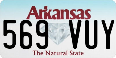 AR license plate 569VUY