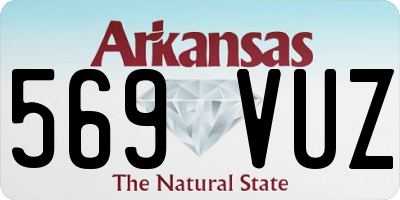 AR license plate 569VUZ