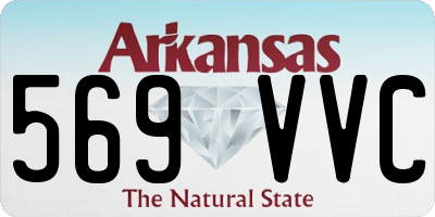 AR license plate 569VVC