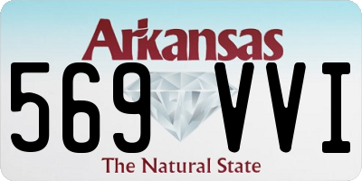 AR license plate 569VVI