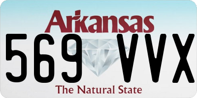 AR license plate 569VVX