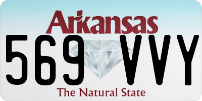 AR license plate 569VVY
