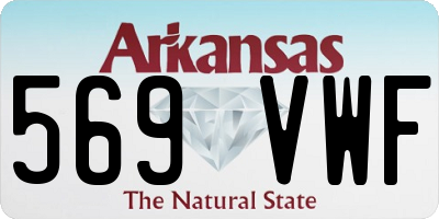 AR license plate 569VWF