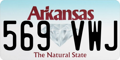 AR license plate 569VWJ