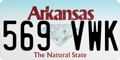 AR license plate 569VWK