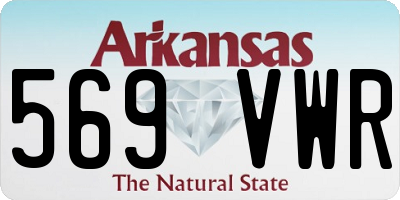 AR license plate 569VWR
