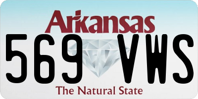 AR license plate 569VWS