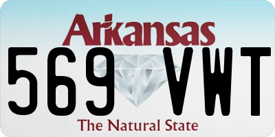 AR license plate 569VWT