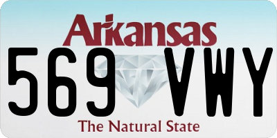 AR license plate 569VWY