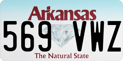 AR license plate 569VWZ