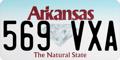 AR license plate 569VXA