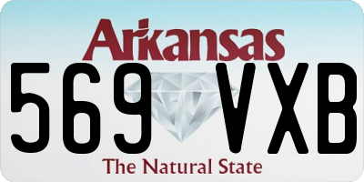 AR license plate 569VXB